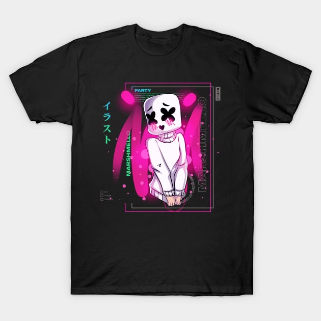 Marshmello Girl / Cute Modern poster 22 T-Shirt by DenielHast